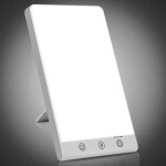 Lampe de luminoth�rapie 11000lux, petite lampe de luminoth�rapie, une luminosit� et des r�glages de minuterie ...