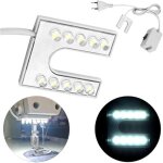 Lampe de machine � coudre, avec base de montage magn�tique pour l'artisanat, prise ue 110v - 230v pour ...
