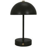 Lampe � poser en m�tal noir rechargeable (h25cm)