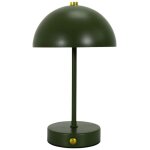Lampe � poser en m�tal vert rechargeable (h25cm)