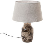 Lampe mila avec un abat - jour en lin - amadeus