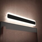 Lampe pour miroir 14w led salle de bain 1240 lumen 40cm applique muaral chrome trois niveaux de luminosit ...