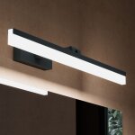 Doporro - lampe pour miroir 14w led salle de bain 180 rotatif 1050 lumen 60cm applique muaral noir mat ...