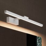 Doporro - lampe pour miroir 9w led salle de bain 180 rotatif 610 lumen 40cm applique muaral blanc mat ...