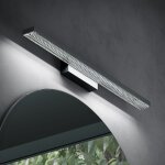Doporro - lampe pour miroir 9w led salle de bain 490 lumen 40cm applique muaral noir mat lumire miroir ...