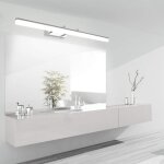 Lampe pour miroir led salle de bains ip44 12w 1170lm, r�glable angle applique lampe, armoire miroir int�rieure ...