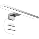 Lampe miroir salle de bain led 6w 230v 600lm, ip44 etanche 30cm pince luminaire salle de bain, blanc ...