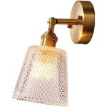 Lampe de mur moderne boule de verre de cuivre applique murale en laiton for restaurant salon salle de ...