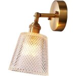 Lampe de mur moderne boule de verre de cuivre applique murale en laiton for restaurant salon salle de ...