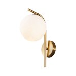 Lampe murale de créativité moderne avec abat - jour en verre boule, e27 fini doré appliques murales luminaire ... Lampe murale de créativité moderne avec abat - jour en verre boule, e27 fini doré appliques murales luminaire ...