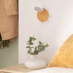 Efectoled - lampe murale led m�tal 5w serifos avec interrupteur blanc