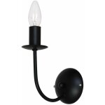 Lampe murale noir m�tal rustique e14 applique int�rieure couloir salon