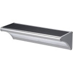 Lampe murale solaire avec d�tecteur de mouvement radar, �tanche ip65, alliage aluminium, pour jardin, ...