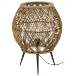 Lampe � poser naturelle en bambou et m�tal roma