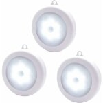 Lampes de nuit d�tecteur de mouvement, lot de 3 veilleuse led d�tecteur sans fils aliment� par piles ...