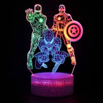 Lampe de nuit spiderman veilleuse led 3d pour enfants cadeau de no�l lampe de bureau d�coration de chambre ...