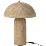 Lampe � poser en papier m�ch�  champignon  50cm beige