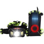 Lampe pectorale running, lampe course a pied tanches ipx4, lampe de poitrine de course ultra lumineuse ...