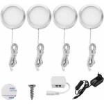 Lampe de placard led 4er clairage sous meuble rechargeable lumire armoire applique murale pour cabinet ...