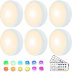 Lampe de placard, lampe led veilleuse rgb 16 couleurs sans fil, �clairage d'escalier et de jeu � led, ...