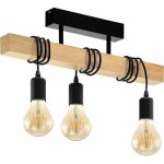 Lampe de plafond 3, plafonnier vintage  3 flammes au design industriel, suspension rtro en acier et ...