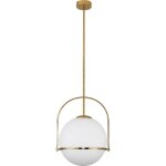 Lampe de plafond � boule en verre - lampe suspendue dor�e - anette dor�