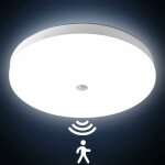 Lampes de plafond avec détecteur de mouvement 24w 3000lm plafonnier led rond ultra - mince led lampe ... Lampes de plafond avec détecteur de mouvement 24w 3000lm plafonnier led rond ultra - mince led lampe ...
