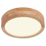 Stoex - lampe de plafond led modernes luminaire plafonnier d'intrieur ronds 20cm plafonnier en bois ...