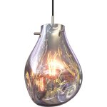 Privatefloor - lampe de plafond en verre - suspension design - vera argent�