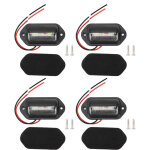 Lampes de plaque d'immatriculation 12v 6led, 4 pi�ces, lumi�re blanche haute luminosit�, �tanche pour ...