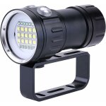 Lampe de plonge, tanche ipx8, 18000 lm, 500 mtres, perles brillantes, lampe de poche sous - marine, ...