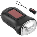 Lampe poche manivelle lampe de poche solaire � main, lampe de poche rechargeable � manivelle � �nergie ...