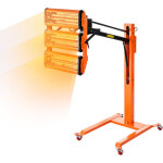 Lampe de polymerisation infrarouge, 3300 w, sechoir peinture voiture avec support, minuterie 1 - 60 min, ...