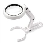 Lampe portative velamp avec 8 led et lentilles 5x / 11x pour une vision agrandie.