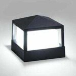 Lampe de poteau lampe pilier portail lampe d'exterieur lumiere colonne lampe villa ip65 etanche aluminium ...