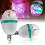Lampe rotative ampoule rgb e27 led effets lumineux lumi�res disco f�tes de no�l