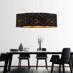 Lampe de salon plafond suspendu plafonnier de salon suspension de table à manger, 3 flammes estampées, ... Lampe de salon plafond suspendu plafonnier de salon suspension de table à manger, 3 flammes estampées, ...