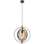 Lampe de salon suspension plafonnier suspension métal noir verre h 50cm Lampe de salon suspension plafonnier suspension métal noir verre h 50cm