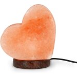 Lampe de sel, chromoth�rapie, forme de c?ur, effet lumineux, lumi�re blanche chaude, sel naturel de l'himalaya ...