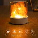 Tonysa - lampe de sel usb, crystal night light touch gradateur , sea salt rock party lampes de table ...