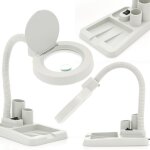 Lampe de service col de cygne lt - 86d 5d / 10d led avec loupe de 83 mm