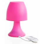 Lampe seventies chargement par usb - modle fuchsia