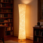 Lampe de sol moderne avec lumi�re r�glable � 3 niveaux et interrupteur au pied, lampe d'appoint en acier ...