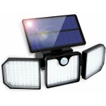 Lampe solaire 230 led pour usage extrieur avec dtecteur de mouvement orientable  270, 2200 mah, ip65 ...