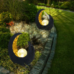 Lampes solaires de décoration de jardin pour l'extérieur, décoration de balcon extérieur boule de verre ... Lampes solaires de décoration de jardin pour l'extérieur, décoration de balcon extérieur boule de verre ...