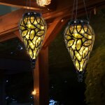 Lampes solaires pour d�coration jardin suspendue ext�rieure pour suspension ext�rieure balcon antique, ...