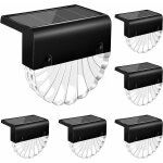 Zvd - lot de 6 lampes solaires pour clture d'extrieur tanches pour clture, escalier, alle, terrasse, ...