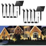 Lampes solaires extrieur 2er gbly lampes solaires led spots blanc chaud spots solaires de jardin clairage ...