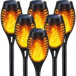 Lampe solaire exterieur, 6pack torche solaire exterieur jardin , pour decoration jardin exterieur eclairage ...