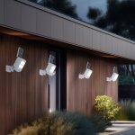 Lampes solaires pour l'ext�rieur avec d�tecteur de mouvement applique murale solaire led ext�rieure avec ...